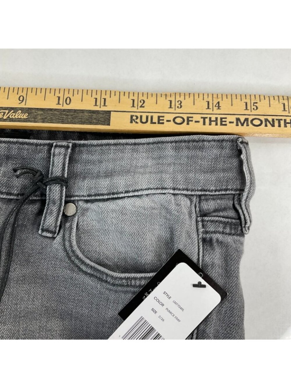 Liverpool Los Angeles Jeans Womens Sz 2/26 Pumice Fray Fringe Stretch Nwt $98 - Picture 10 of 13